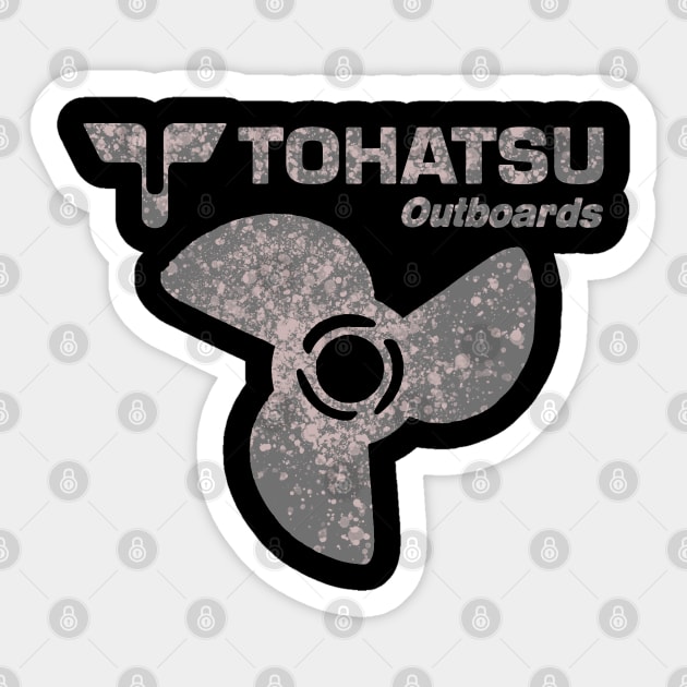 Tohatsu Outboard Motors Sticker by Midcenturydave